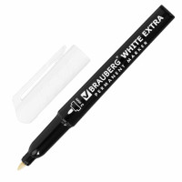 Маркер перманентный BRAUBERG WHITE EXTRA, БЕЛЫЙ, круглый наконечник 3 мм, 152488 Маркер перманентный BRAUBERG WHITE EXTRA, БЕЛЫЙ, круглый наконечник 3 мм, 152488