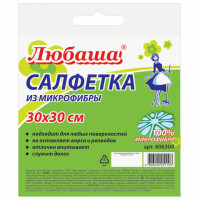 Салфетка универсальная, микрофибра, 30х30 см, фиолетовая, ЛЮБАША "ЭКОНОМ", ПП упаковка, 606304 Салфетка универсальная, микрофибра, 30х30 см, фиолетовая, ЛЮБАША "ЭКОНОМ", ПП упаковка, 606304