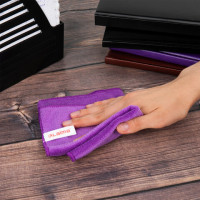 Салфетка из микроволокна "MULTI FIBER ULTRA" универсальная, КОМПЛЕКТ 2 шт., 25х25 см, LAIMA, 607789