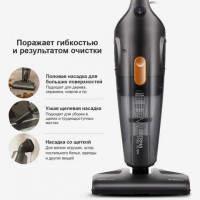 Пылесос вертикальный XIAOMI DEERMA DX115C, 2 в 1, потребляемая мощность 600 Вт, контейнер 1,2 л, черный Пылесос вертикальный XIAOMI DEERMA DX115C, 2 в 1, потребляемая мощность 600 Вт, контейнер 1,2 л, черный
