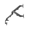 Кронштейн для двух мониторов настольный VESA 75х75, 100х100, 17"-27", до 14 кг, SONNEN MOTION, 455945
