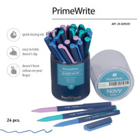 Ручка шариковая масляная BRUNO VISCONTI "PrimeWrite", СИНЯЯ, "Navy", ассорти, линия письма 0,4 мм, 20-0295/03 Ручка шариковая масляная BRUNO VISCONTI "PrimeWrite", СИНЯЯ, "Navy", ассорти, линия письма 0,4 мм, 20-0295/03