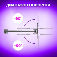 Кронштейн-крепление для ТВ настенный, до 35 кг. VESA 75х75-400х400, 32"-55", черный, SONNEN, 455946 Кронштейн-крепление для ТВ настенный, до 35 кг. VESA 75х75-400х400, 32"-55", черный, SONNEN, 455946