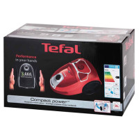 Пылесос TEFAL Compact Power TW3953EA, с пылесборником, потребляемая мощность 750 Вт, красный, 2211400166 Пылесос TEFAL Compact Power TW3953EA, с пылесборником, потребляемая мощность 750 Вт, красный, 2211400166