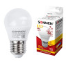 Лампа светодиодная SONNEN, 7 (60) Вт, цоколь E27, шар, теплый белый свет, 30000 ч, LED G45-7W-2700-E27, 453703 Лампа светодиодная SONNEN, 7 (60) Вт, цоколь E27, шар, теплый белый свет, 30000 ч, LED G45-7W-2700-E27, 453703