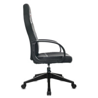 Кресло компьютерное BRABIX "Alpha GM-018", ткань/экокожа, черное, 532636, GM-018_532636 Кресло компьютерное BRABIX "Alpha GM-018", ткань/экокожа, черное, 532636, GM-018_532636