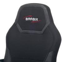 Кресло компьютерное BRABIX "Alpha GM-018", ткань/экокожа, черное, 532636, GM-018_532636 Кресло компьютерное BRABIX "Alpha GM-018", ткань/экокожа, черное, 532636, GM-018_532636