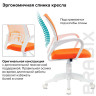 Кресло BRABIX "Fly MG-396W", с подлокотниками, пластик белый, сетка, оранжевое, 532401, MG-396W_532401 Кресло BRABIX "Fly MG-396W", с подлокотниками, пластик белый, сетка, оранжевое, 532401, MG-396W_532401