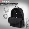 Рюкзак HEIKKI EDITION (ХЕЙКИ) универсальный, 6 карманов, черный, 42х30х14 см, 272540 Рюкзак HEIKKI EDITION (ХЕЙКИ) универсальный, 6 карманов, черный, 42х30х14 см, 272540