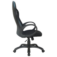 Кресло офисное BRABIX PREMIUM "Force EX-516", ткань, черное/вставки синие, 531572