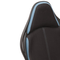 Кресло офисное BRABIX PREMIUM "Force EX-516", ткань, черное/вставки синие, 531572