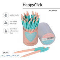 Ручка шариковая автоматическая BRUNO VISCONTI "HappyClick", СИНЯЯ, "Лисички", линия письма 0,38 мм, 20-0241/45 Ручка шариковая автоматическая BRUNO VISCONTI "HappyClick", СИНЯЯ, "Лисички", линия письма 0,38 мм, 20-0241/45