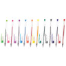 Ручки гелевые ПИФАГОР, НАБОР 10 шт. АССОРТИ, корпус прозрачный, узел 0,5 мм, линия письма 0,35 мм, 142794