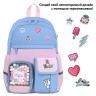 Рюкзак BRAUBERG PASTEL с термонашивками в комплекте, "Friendly bunnies", голубой, 40х29х14 см, 271423 Рюкзак BRAUBERG PASTEL с термонашивками в комплекте, "Friendly bunnies", голубой, 40х29х14 см, 271423