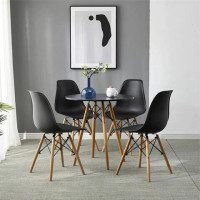 Стулья BRABIX "Eames CF-010", КОМПЛЕКТ 4 шт., пластик черный, опоры дерево/металл, 532631, 2033A Стулья BRABIX "Eames CF-010", КОМПЛЕКТ 4 шт., пластик черный, опоры дерево/металл, 532631, 2033A