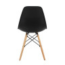 Стулья BRABIX "Eames CF-010", КОМПЛЕКТ 4 шт., пластик черный, опоры дерево/металл, 532631, 2033A Стулья BRABIX "Eames CF-010", КОМПЛЕКТ 4 шт., пластик черный, опоры дерево/металл, 532631, 2033A