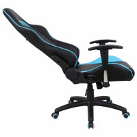 Кресло компьютерное BRABIX "GT Master GM-110", две подушки, экокожа, черное/голубое, 531928 Кресло компьютерное BRABIX "GT Master GM-110", две подушки, экокожа, черное/голубое, 531928