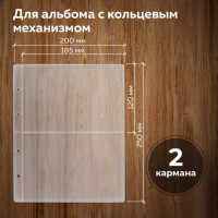 Листы-вкладыши для альбома "OPTIMA" на 2 боны (купюры), КОМПЛЕКТ 10 шт., 200х250 мм, ПВХ, STAFF, 238081 Листы-вкладыши для альбома "OPTIMA" на 2 боны (купюры), КОМПЛЕКТ 10 шт., 200х250 мм, ПВХ, STAFF, 238081