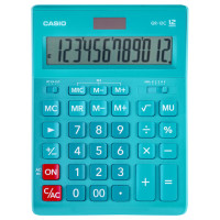 Калькулятор настольный CASIO GR-12С-LB (210х155 мм), 12 разрядов, двойное питание, ГОЛУБОЙ, GR-12C-LB-W-EP Калькулятор настольный CASIO GR-12С-LB (210х155 мм), 12 разрядов, двойное питание, ГОЛУБОЙ, GR-12C-LB-W-EP