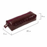 Пенал-косметичка BRAUBERG, крокодиловая кожа, 20х6х4 см, "Ultra maroon", 270849 Пенал-косметичка BRAUBERG, крокодиловая кожа, 20х6х4 см, "Ultra maroon", 270849