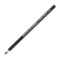 Карандаш угольный BRAUBERG ART CLASSIC, 1 шт., средний, круглый, корпус черный, заточенный, 181291