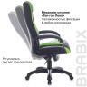 Кресло компьютерное BRABIX PREMIUM "Rapid GM-102", экокожа/ткань, черное/зеленое, 532419, GM-102_532419 Кресло компьютерное BRABIX PREMIUM "Rapid GM-102", экокожа/ткань, черное/зеленое, 532419, GM-102_532419