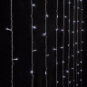 Электрогирлянда-занавес комнатная "Штора" 3х3 м, 196 LED, холодный белый свет, 220 V, ЗОЛОТАЯ СКАЗКА, 591353