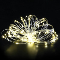 Электрогирлянда-нить комнатная "Роса" 5 м, 50 LED, теплый белый свет, на батарейках, ЗОЛОТАЯ СКАЗКА, 591933 Электрогирлянда-нить комнатная "Роса" 5 м, 50 LED, теплый белый свет, на батарейках, ЗОЛОТАЯ СКАЗКА, 591933