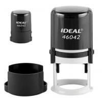 Оснастка для печатей, оттиск D=42 мм, синий, TRODAT IDEAL 46042, корпус черный, крышка, подушка, 125308 Оснастка для печатей, оттиск D=42 мм, синий, TRODAT IDEAL 46042, корпус черный, крышка, подушка, 125308
