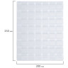 Листы-вкладыши для альбома "OPTIMA" на 48 монет d до 25 мм, КОМПЛЕКТ 10 шт., 200х250 мм, ПВХ, STAFF, 238086
