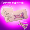 Пенал мягкий ЮНЛАНДИЯ, 2 отделения, полиэстер, "Bunny", розовый, 20х7х9 см, 228988