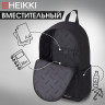 Рюкзак HEIKKI POSITIVE (ХЕЙКИ) универсальный, карман-антивор, Black, 42х28х14 см, 272551 Рюкзак HEIKKI POSITIVE (ХЕЙКИ) универсальный, карман-антивор, Black, 42х28х14 см, 272551