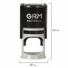 Оснастка для печатей, оттиск D=40 мм, синий, GRM 46040, корпус черный, крышка, подушка, 120900004 Оснастка для печатей, оттиск D=40 мм, синий, GRM 46040, корпус черный, крышка, подушка, 120900004