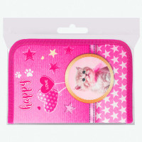 Пенал BRAUBERG, 1 отделение, 1 откидная планка, полиэстер, 21х14 см, "Happy kitten", 270308 Пенал BRAUBERG, 1 отделение, 1 откидная планка, полиэстер, 21х14 см, "Happy kitten", 270308