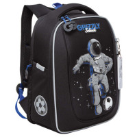 Ранец GRIZZLY анатомическая спинка, с бейджем, для мальчиков, SPACE FOOTBALL, 36х29х1, RAf-393-6/1 Ранец GRIZZLY анатомическая спинка, с бейджем, для мальчиков, SPACE FOOTBALL, 36х29х1, RAf-393-6/1
