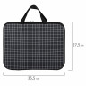 Папка на молнии с ручками BRAUBERG А4, 1 отделение, полиэстер, 20 мм, "Checkered", 272173