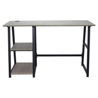Стол на металлокаркасе BRABIX "LOFT CD-006", 1200х500х730 мм, 2 полки, цвет дуб антик, 641225 Стол на металлокаркасе BRABIX "LOFT CD-006", 1200х500х730 мм, 2 полки, цвет дуб антик, 641225