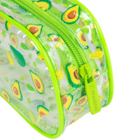 Пенал-косметичка BRAUBERG LUCENT на молнии, прозрачный, "Avocado", 21х5х9 см, 270054 Пенал-косметичка BRAUBERG LUCENT на молнии, прозрачный, "Avocado", 21х5х9 см, 270054