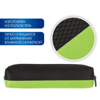 Пенал-косметичка BRAUBERG, мягкий, "Black&Bright", черно-зеленый, 21х5х5 см, 229005 Пенал-косметичка BRAUBERG, мягкий, "Black&Bright", черно-зеленый, 21х5х5 см, 229005