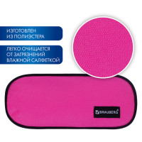 Пенал-косметичка BRAUBERG овальный, полиэстер, "Pink", 22х9х5 см, 229270 Пенал-косметичка BRAUBERG овальный, полиэстер, "Pink", 22х9х5 см, 229270