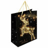 Пакет подарочный новогодний 26,5x12,7x33 см ЗОЛОТАЯ СКАЗКА "Midnight Deer", фольга, 608231 Пакет подарочный новогодний 26,5x12,7x33 см ЗОЛОТАЯ СКАЗКА "Midnight Deer", фольга, 608231