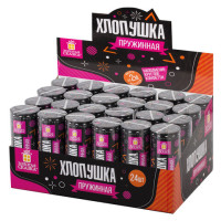 Хлопушка пружинная ЗОЛОТАЯ СКАЗКА 11 см, фольга, круги, ассорти, 591468 Хлопушка пружинная ЗОЛОТАЯ СКАЗКА 11 см, фольга, круги, ассорти, 591468