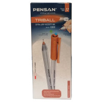 Ручка шариковая масляная PENSAN "Triball", КОРИЧНЕВАЯ, трехгранная, узел 1 мм, линия письма 0,5 мм, 1003/12 Ручка шариковая масляная PENSAN "Triball", КОРИЧНЕВАЯ, трехгранная, узел 1 мм, линия письма 0,5 мм, 1003/12