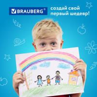 Восковые мелки утолщенные BRAUBERG, НАБОР 18 цветов, на масляной основе, яркие цвета, 222971