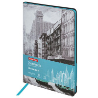 Блокнот А5 (143x210 мм), BRAUBERG VISTA "Old New York", под кожу, гибкий, 80 л., 112062 Блокнот А5 (143x210 мм), BRAUBERG VISTA "Old New York", под кожу, гибкий, 80 л., 112062