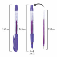 Ручка гелевая PENSAN "Neon Gel", НЕОН АССОРТИ, узел 1 мм, линия письма 0,5 мм, дисплей, 2290/S
