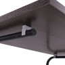 Стол BRABIX "Smart CD-013", 600х420х745-860 мм, ЛОФТ, регулируемый, колеса, металл/ЛДСП ясень, каркас черный, 641883