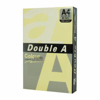 Бумага цветная DOUBLE A, А4, 80 г/м2, 500 л., пастель, светло-желтая Бумага цветная DOUBLE A, А4, 80 г/м2, 500 л., пастель, светло-желтая