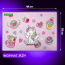 Настольное покрытие BRAUBERG KIDS, А3+, пластик, 46x33 см, "Unicorn dreams", 271730 Настольное покрытие BRAUBERG KIDS, А3+, пластик, 46x33 см, "Unicorn dreams", 271730