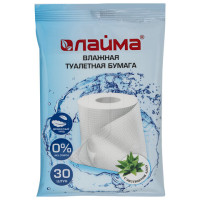 Бумага туалетная влажная 30 шт., LAIMA/ЛАЙМА, деликатный уход, с экстрактом алоэ, без спирта, 128082 Бумага туалетная влажная 30 шт., LAIMA/ЛАЙМА, деликатный уход, с экстрактом алоэ, без спирта, 128082
